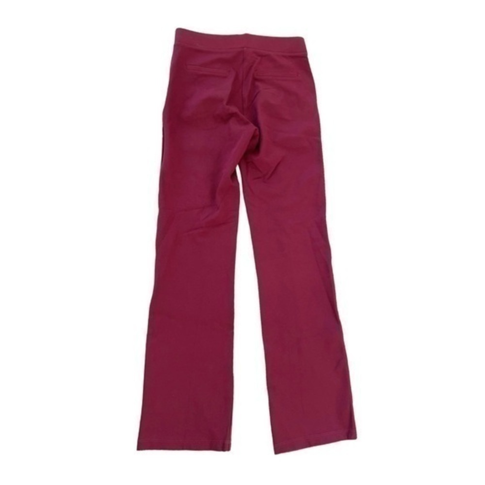 Betabrand Six Button Burgundy Maroon Stretch‎ Yoga Trousers Pants - Picture 7 of 9